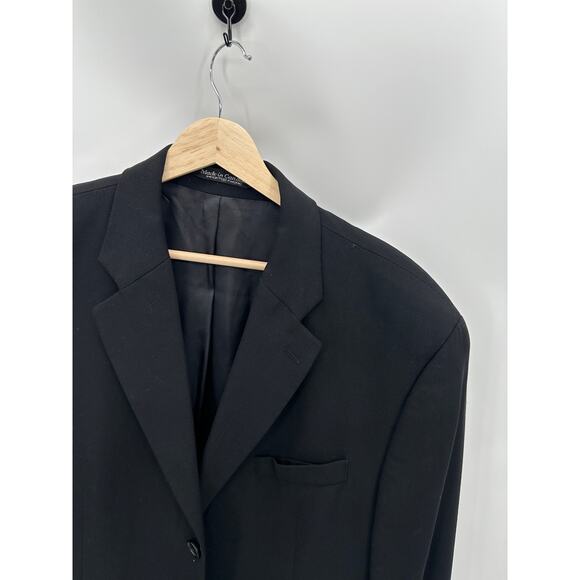 Ralph Ralph Lauren Suit Jacket Men 38* Black Single Breasted Notch Lapel - Picture 5 of 12
